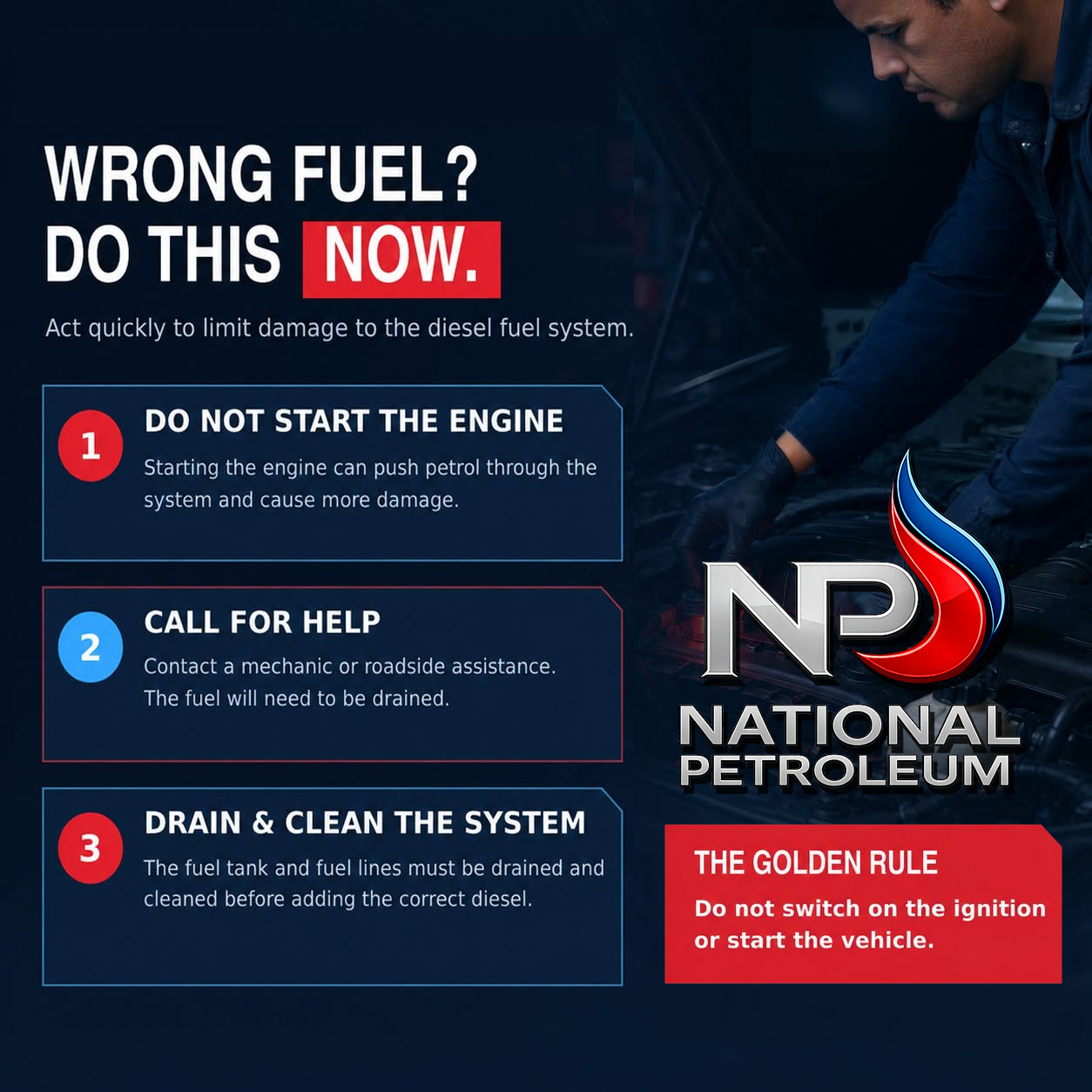 Wrong Fuel in a Diesel Car: What to Do | National Petroleum