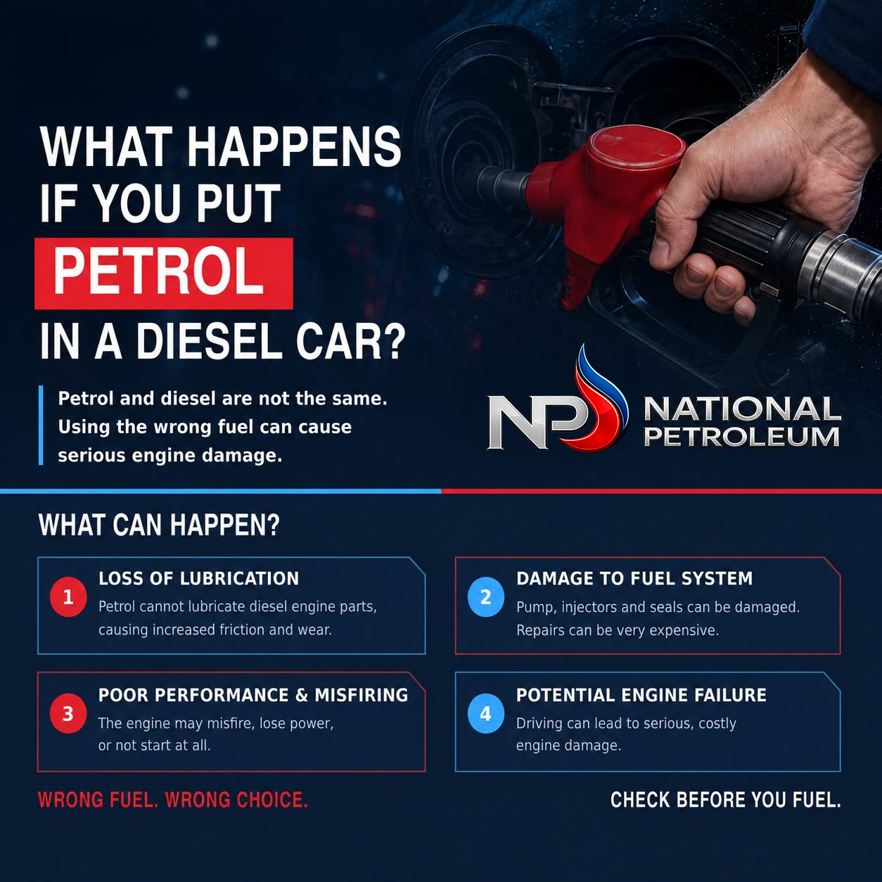 Petrol in a Diesel Car: What Happens? | National Petroleum
