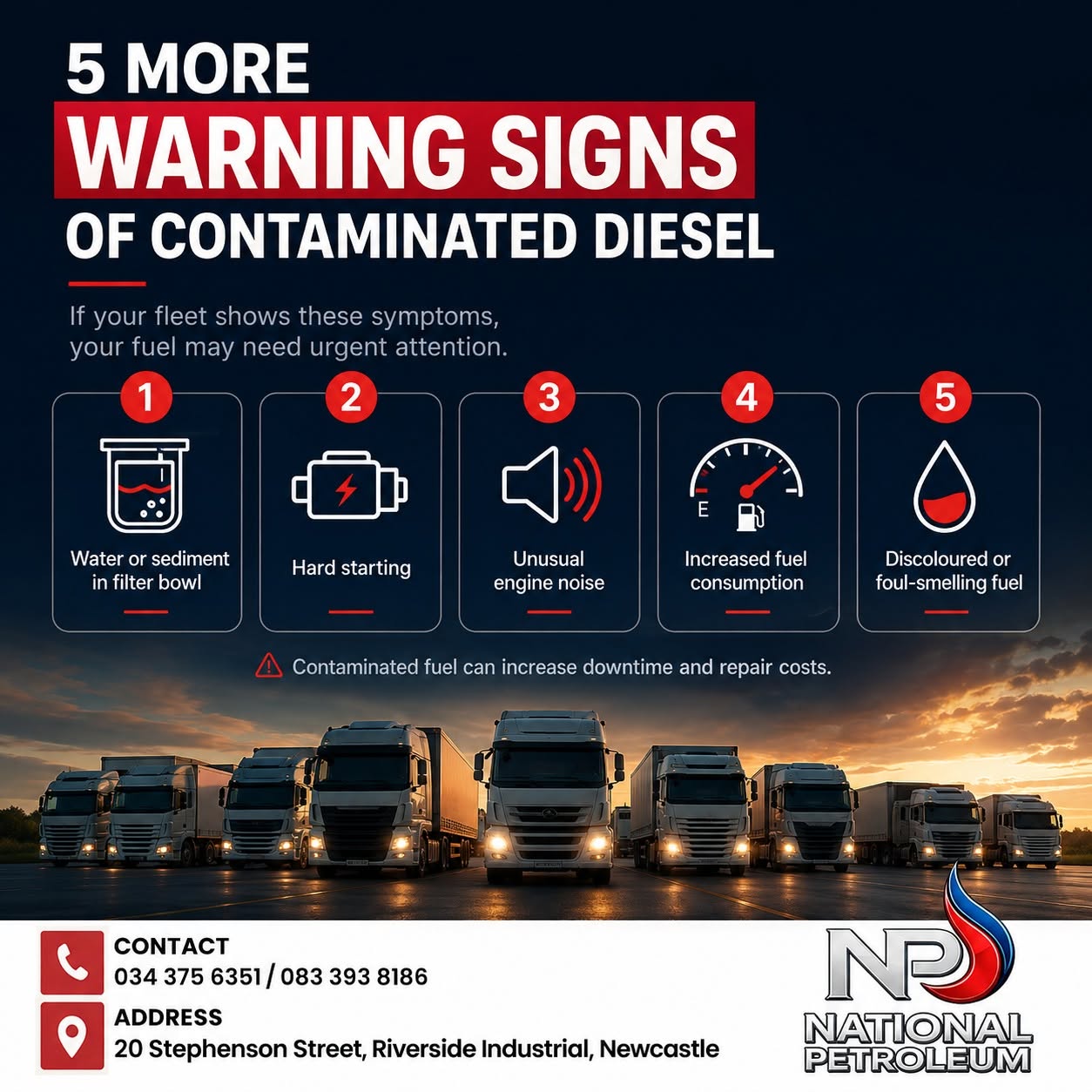 5 More Warning Signs of Contaminated Diesel | National Petroleum