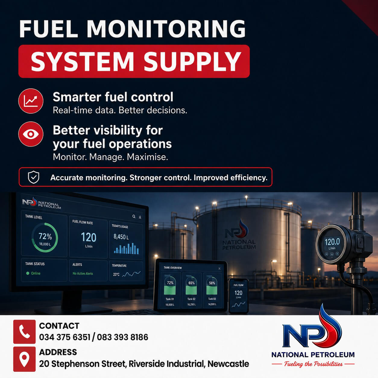 Fuel Monitoring System Supply in Newcastle | National Petroleum