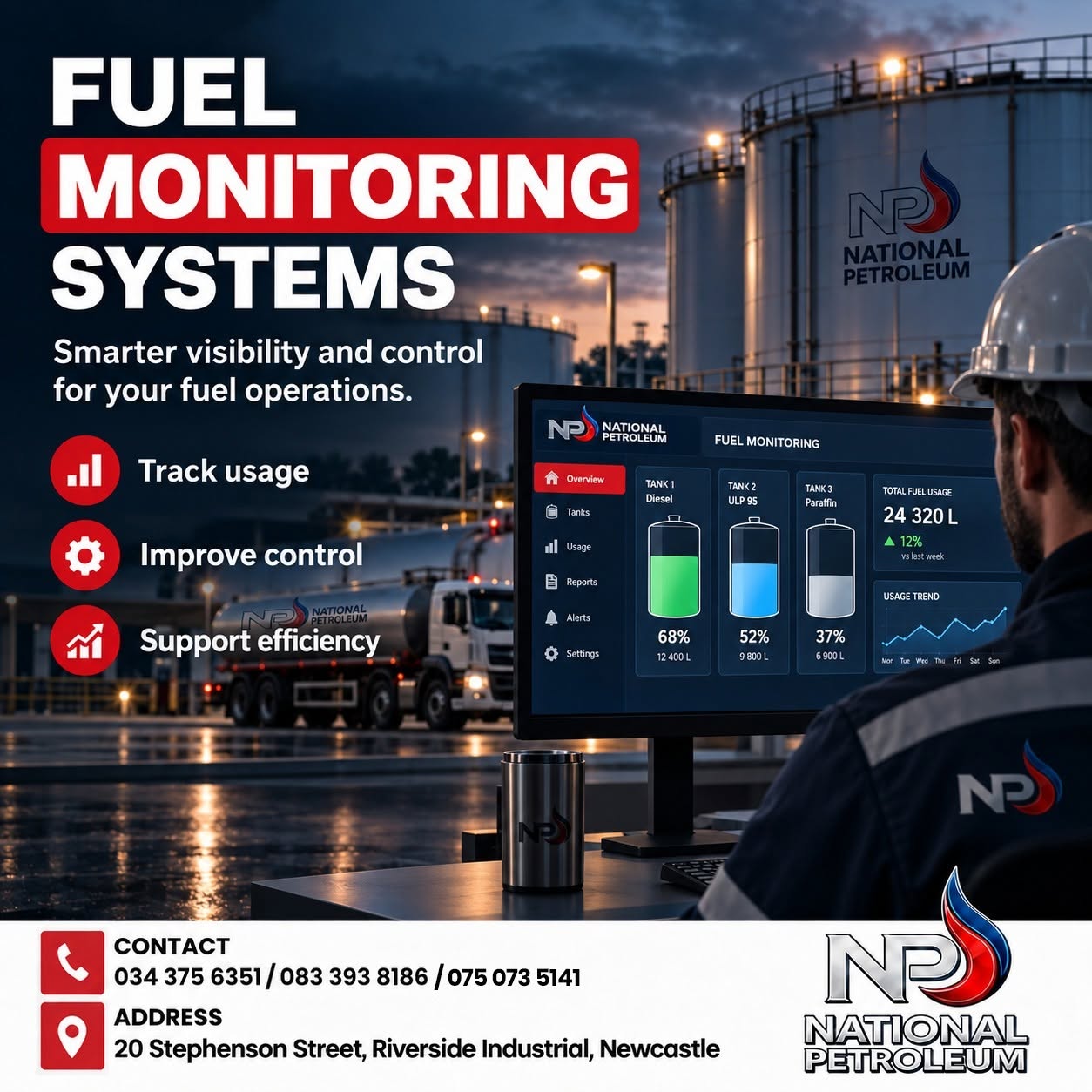 Fuel Monitoring Systems in Newcastle | National Petroleum