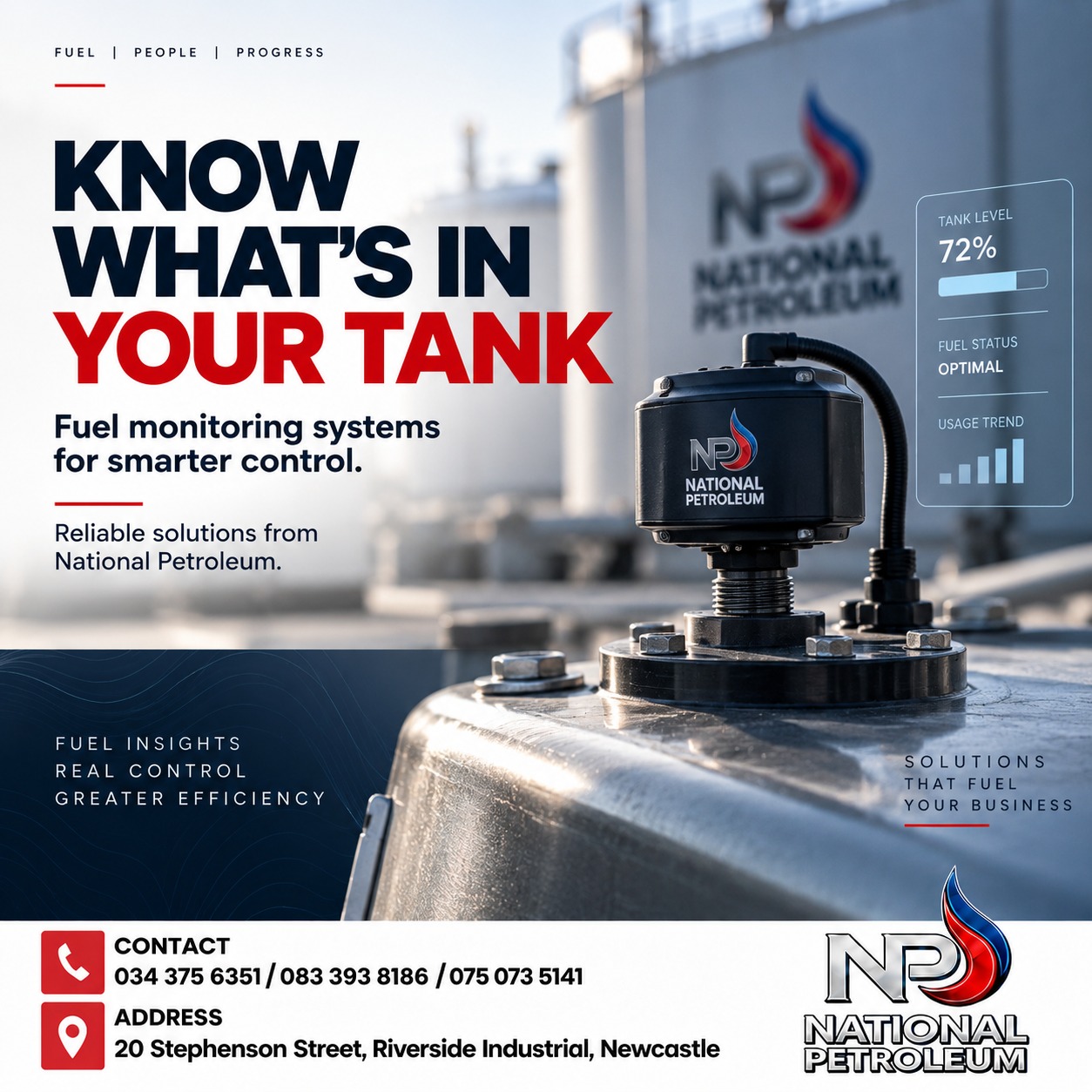 Fuel Monitoring Systems for Businesses in Newcastle | National Petroleum
